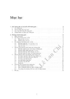 Chuyên đề Lượng giác